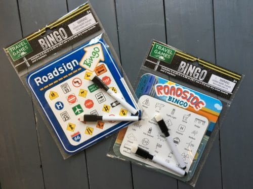 roadside bingo game a car activity for kids