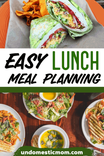 Easy Lunch meal planning