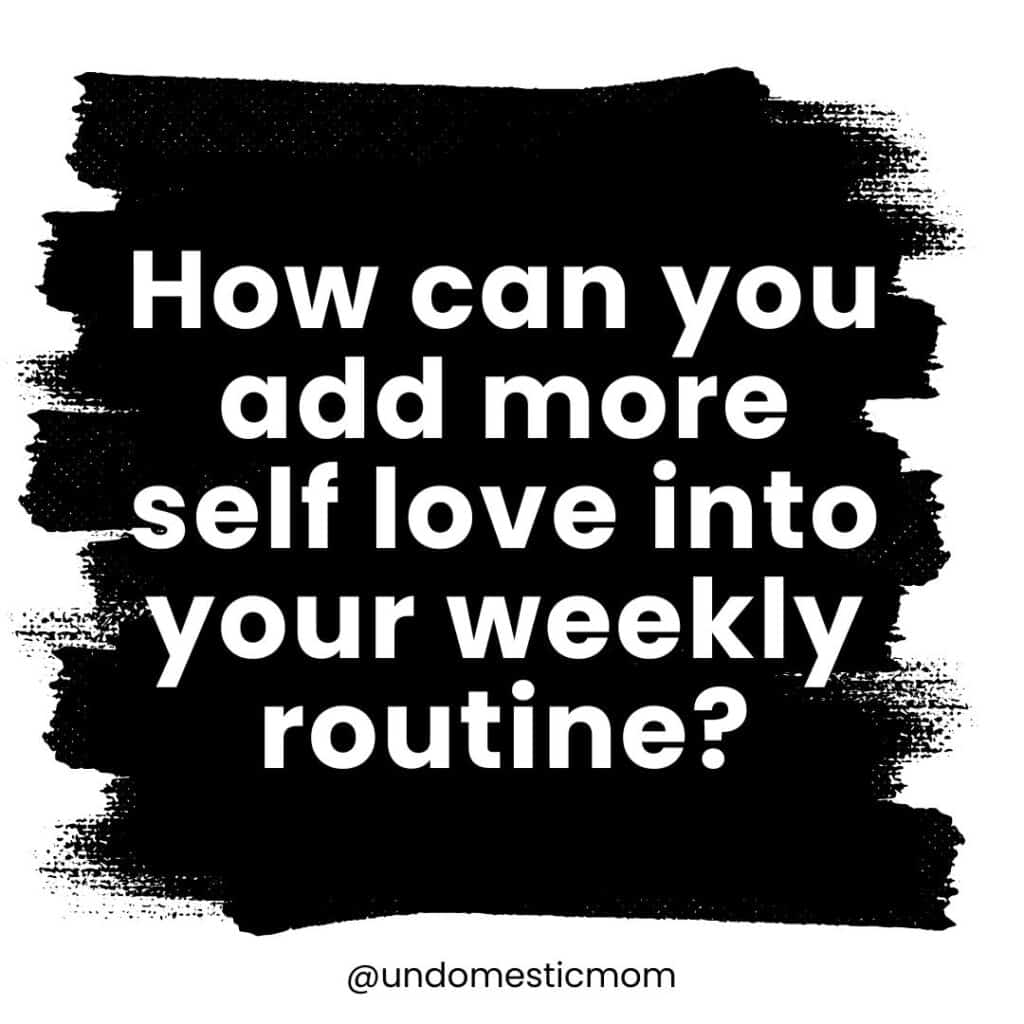 a self love journal prompt graphic